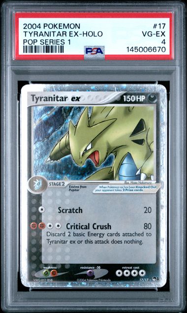 PSA 4 Tyranitar Pop Series 1